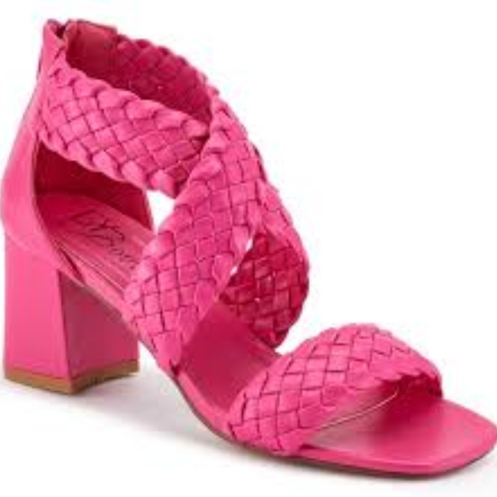 Made of Braid Hot Pink Strappy Sandals❤️- 9M